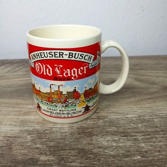 Vintage Anheuser-Busch Old Lager Beer Coast Bottling St. Louis Coffee Mug - Picture 1 of 4